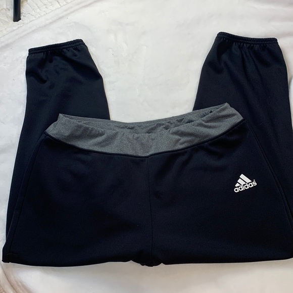 Adidas Climate Black/Gray Baseball Pants. Size Large. NWOT. Elastic waist/cuffs - Picture 1 of 6